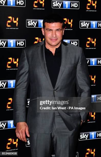 Tamer Hassan attending the 24: Live Another Day UK Premiere at Old Billingsgate, London. PRESS ASSOCIATION Photo. Picture date: Tuesday May 6, 2014....