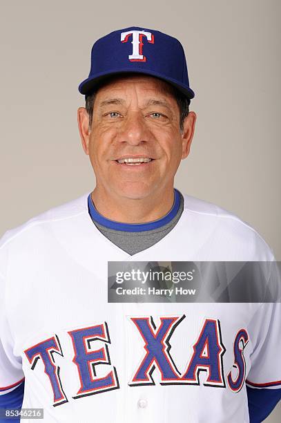 Rudy Jaramillo of the Texas Rangers during photo day at Surprise Stadium on February 24, 2009 in Surprise, Arizona.