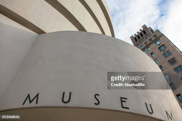 solomon r. guggenheim museum - fall 2012 - frank lloyd wright stock pictures, royalty-free photos & images