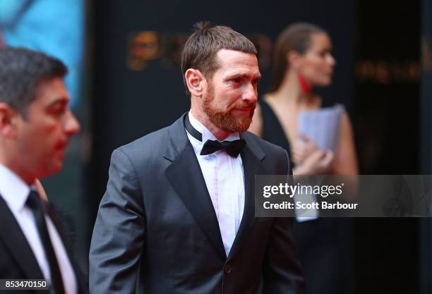Jason Akermanis arrives ahead of the 2017 Brownlow Medal at Crown Entertainment Complex on September 25, 2017 in Melbourne, Australia.