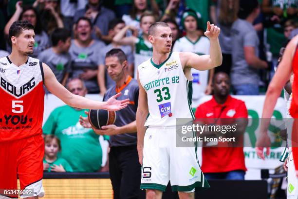 Erik Murphy of Nanterre during the Pro A match between Nanterre and Bourg en Bresse on September 23, 2017 in Nanterre, France.