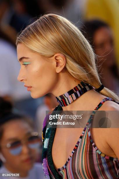 Beauty Detail at the Missoni show during Milan Fashion Week Spring/Summer 2018 on September 23, 2017 in Milan, Italy.