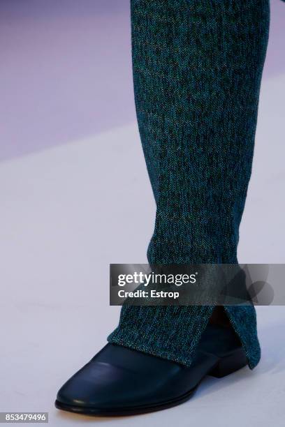 Shoe Detail at the Missoni show during Milan Fashion Week Spring/Summer 2018 on September 23, 2017 in Milan, Italy.