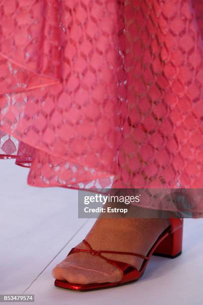 Shoe Detail at the Missoni show during Milan Fashion Week Spring/Summer 2018 on September 23, 2017 in Milan, Italy.