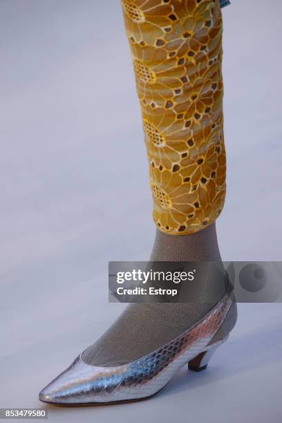 Shoe Detail at the Missoni show during Milan Fashion Week Spring/Summer 2018 on September 23, 2017 in Milan, Italy.