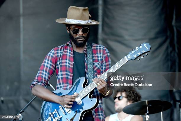 Musician Gary Clark Jr performs onstage during the 2017 Bourbon and Beyond Festival at Champions Park on September 24, 2017 in Louisville, Kentucky.