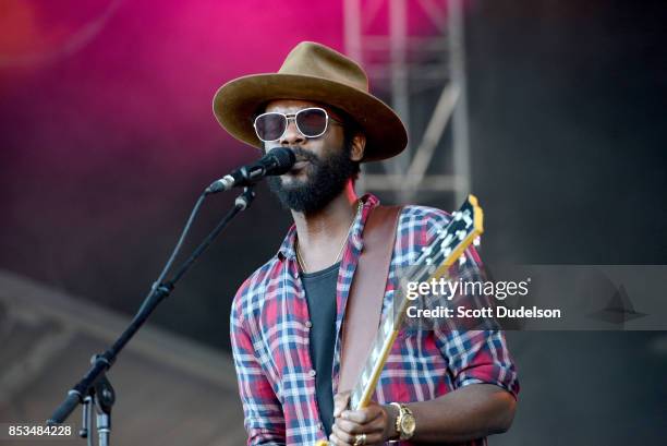 Musician Gary Clark Jr performs onstage during the 2017 Bourbon and Beyond Festival at Champions Park on September 24, 2017 in Louisville, Kentucky.