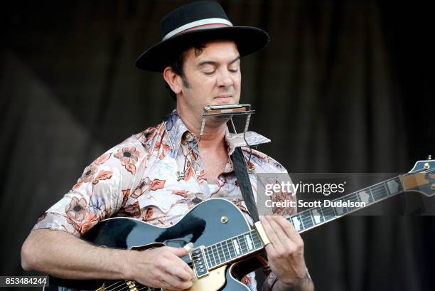 Singer G Love of G Love and Special Sauce performs onstage during the 2017 Bourbon and Beyond Festival at Champions Park on September 24, 2017 in...