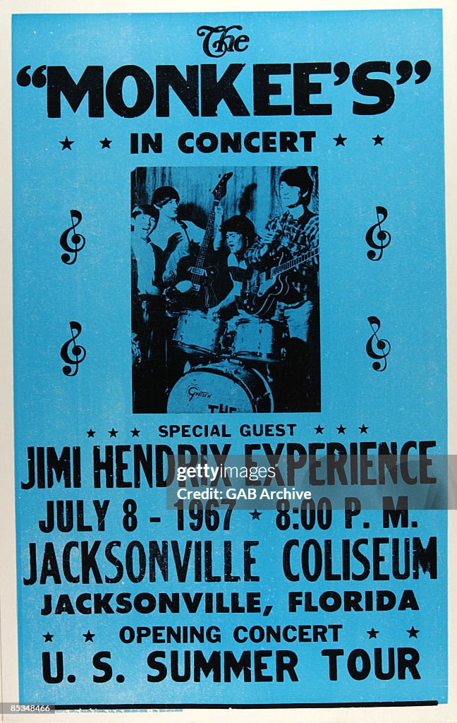 Photo of Jimi HENDRIX and CONCERT POSTERS and MONKEES