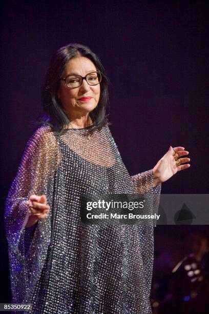 Photo of Nana MOUSKOURI, Nana Mouskouri performing live on stage during her farewell tour