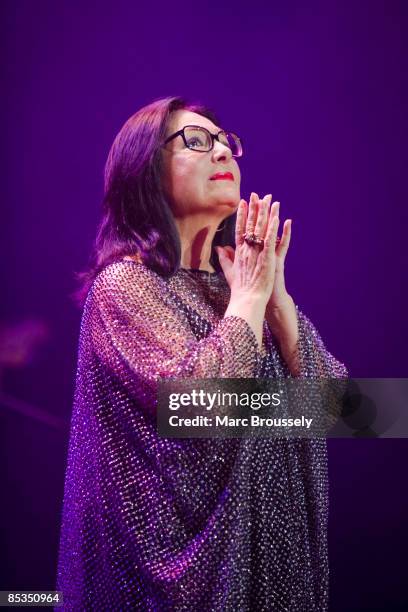 Photo of Nana MOUSKOURI, Nana Mouskouri performing live on stage during her farewell tour
