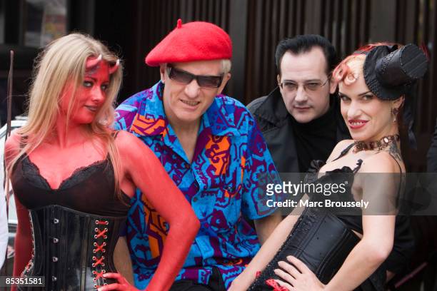 Photo of TEXAS CHAINSAW TRAVELLING HORROR and CAPTAIN SENSIBLE and Dave VANIAN and DAMNED, Dave Vanian and Captain Sensible with Asia and Vivid Angel...