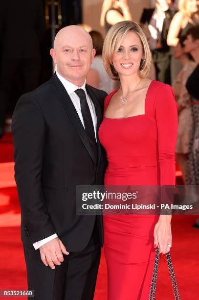 Ross Kemp and Renee O'Brien arriving for the 2014 Arqiva British Academy Television Awards at the Theatre Royal, Drury Lane, London.