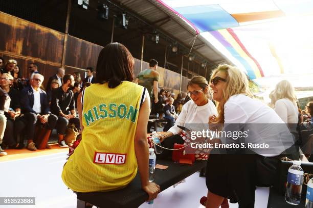 General view during Trussardi Fashion Show at Milan Fashion Week Spring/Summer 2018 on September 23, 2017 in Milan, Italy.