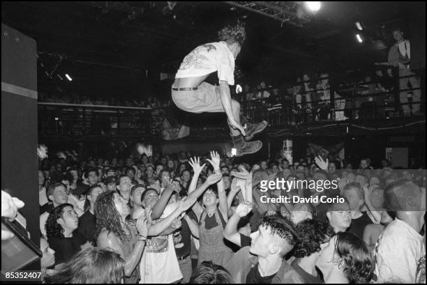 Photo of CROWD SURFING; Crowd surfing at the Marquee