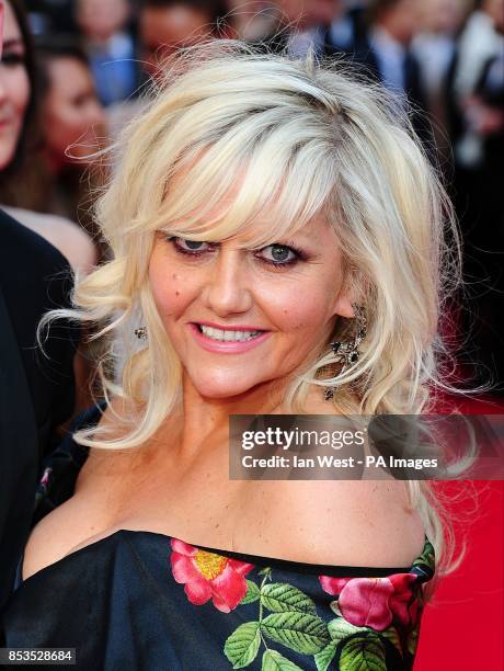 Camille Coduri arriving for the 2014 Arqiva British Academy Television Awards at the Theatre Royal, Drury Lane, London.