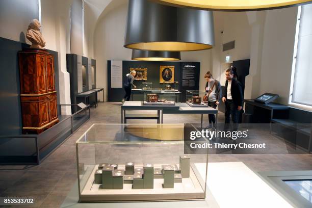 General view during the press visit at the "Monnaie de Paris" on September 25, 2017 in Paris, France. After six years of renovation work, the site...