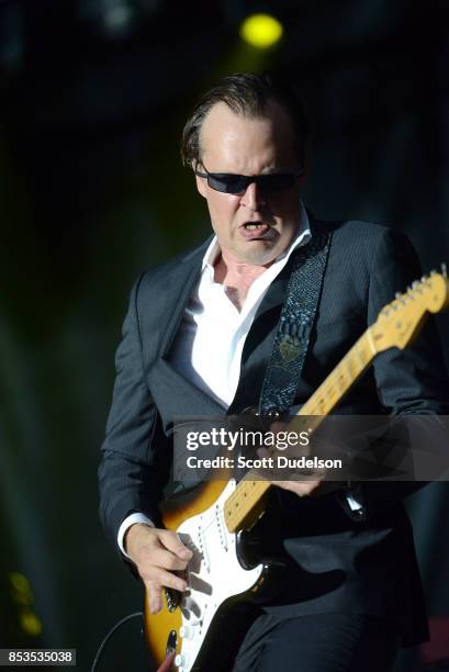 Musician Joe Bonamassa performs onstage during the 2017 Bourbon and Beyond Festival at Champions Park on September 24, 2017 in Louisville, Kentucky.