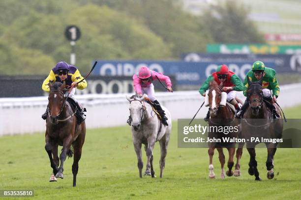 Eastern Dragon ridden by Jack Duern comes home to win The TJ Group Apprentice Handicap during day one of the May Festival at Goodwood Racecourse,...