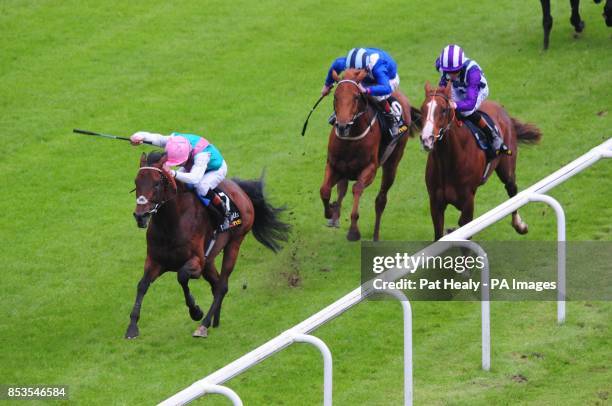 Kingman ridden by James Doyle win The Tattersalls Irish 2,000 Guineas during the Guineas Spring Festival at The Curragh Racecourse, Co Kildare,...