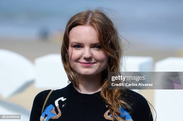 Actress Maria Dragus attends to Licht/Madmoiselle Paradis' Photocall - 65th San Sebastian Film Festival on September 25, 2017 in San Sebastian, Spain.