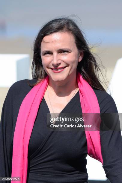 Director Barbara Albert attends to Licht/Madmoiselle Paradis' Photocall - 65th San Sebastian Film Festival on September 25, 2017 in San Sebastian,...