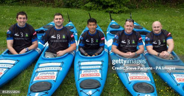 Lance Bombardier Ben Parkinson, Cpl Andy Reid, Cpl Hari Budha Magar, Sgt Colin Hamilton, Sapper Jim Wilson who are amputee servicemen who are going...