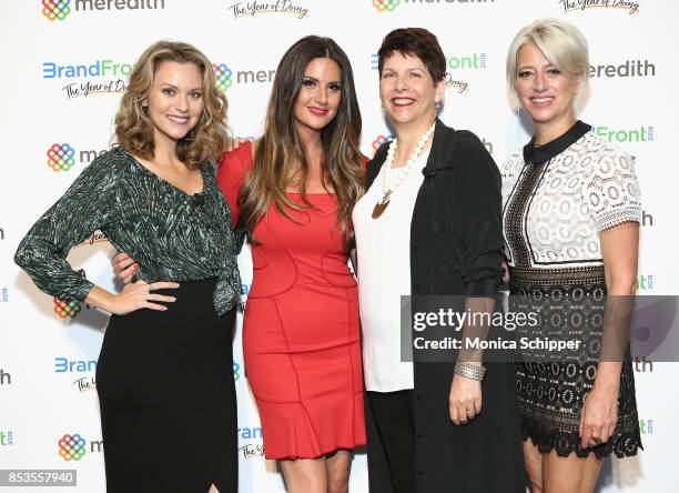 Hilarie Burton, Sonia Isabelle, Jennifer Darling and Dorinda Medley attend the Meredith Corporations Second Annual BrandFront Presentation at Cedar...