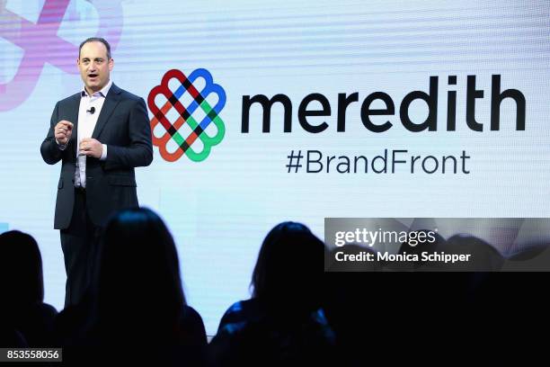 Jon Werther speaks on stage at the Meredith Corporations Second Annual BrandFront Presentation at Cedar Lake on September 25, 2017 in New York City.