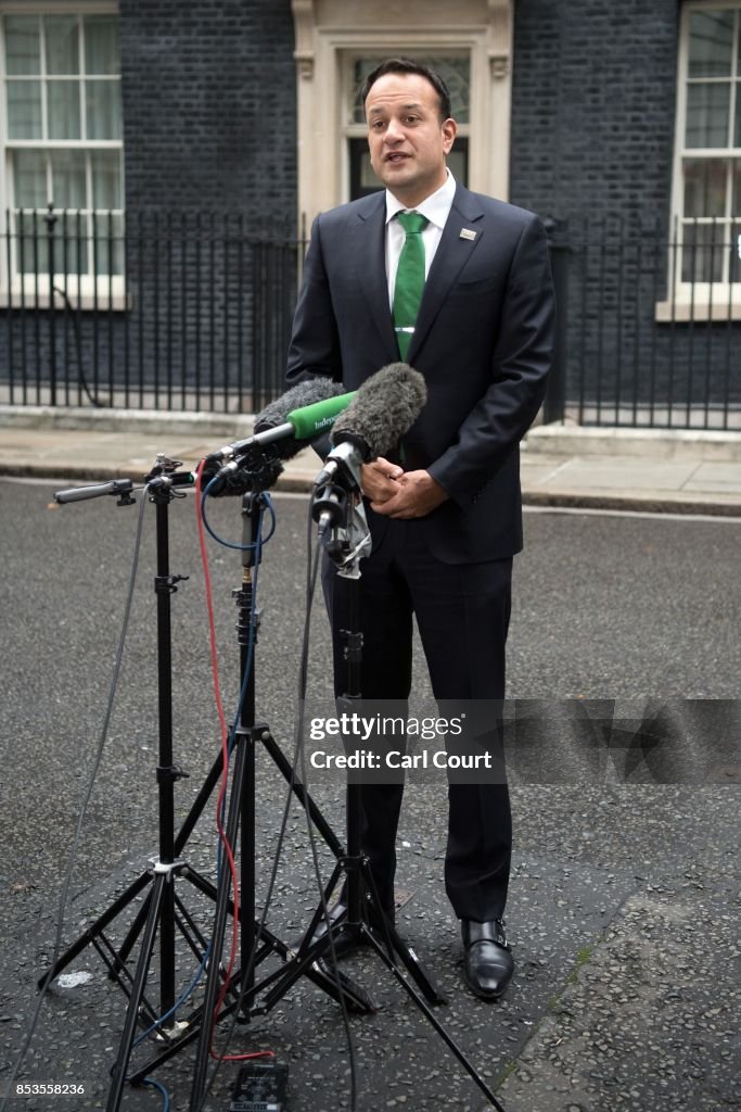 Theresa May Holds Talks With Ireland's Taoiseach