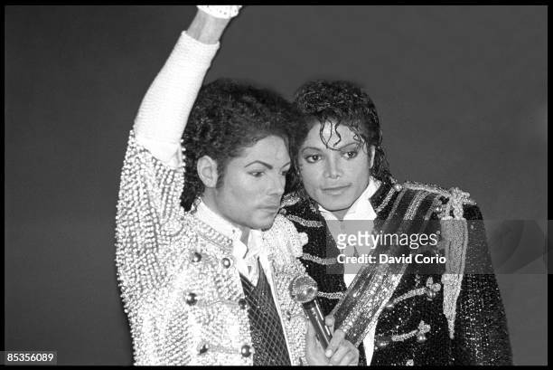Photo of Michael JACKSON; Michael Jackson at Madame Tussauds for the unveiling of his waxwork