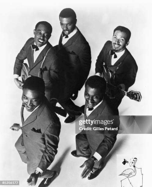 Photo of FLAMINGOS; Zeke Carey, Nate Nelson and Terry Johnson, Front Paul Wilson and Jake Carey