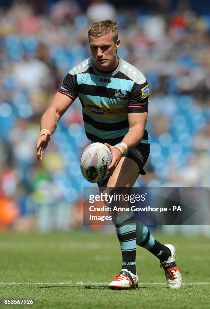 London Broncos' James Cunningham during the First Utility Super League Magic Weekend match at the Etihad Stadium, Manchester.
