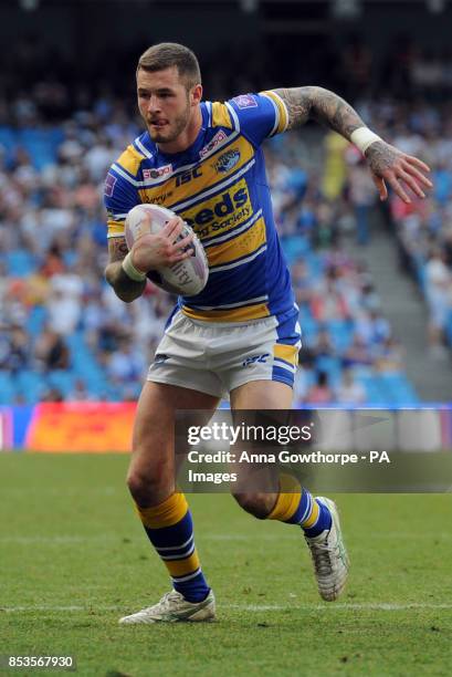 Leeds Rhinos' Zak Hardaker during the First Utility Super League Magic Weekend match at the Etihad Stadium, Manchester.