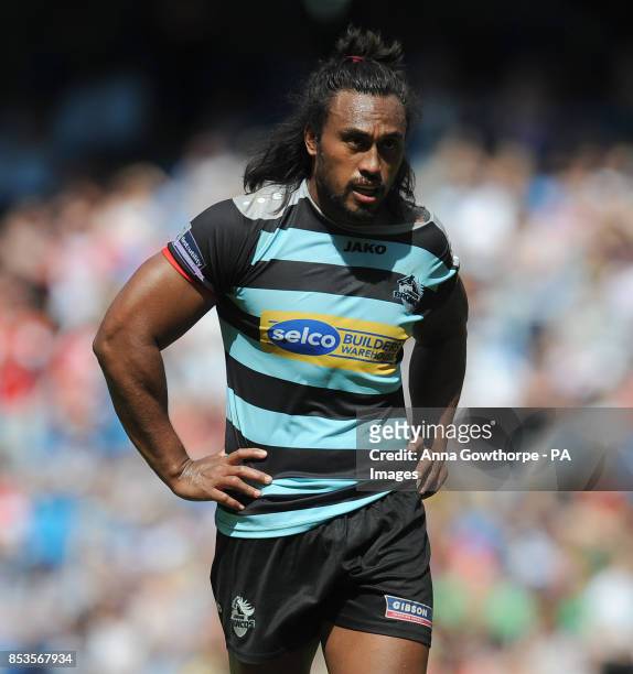 London Broncos' Atelea Vea during the First Utility Super League Magic Weekend match at the Etihad Stadium, Manchester.