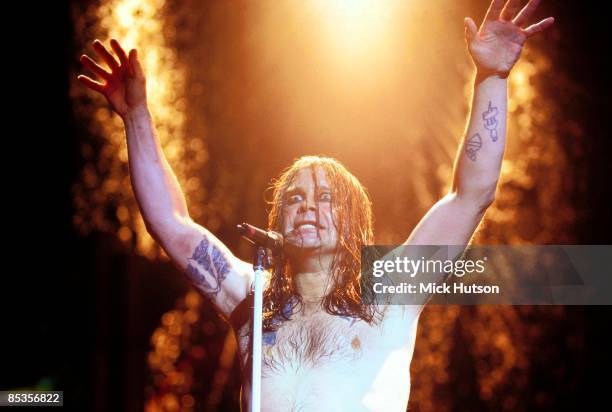 Photo of Ozzy OSBOURNE and BLACK SABBATH, performing live onstage with Black Sabbath