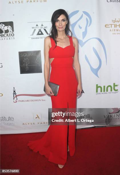 Model Claudia Graff arrives for the Face Forward 8th Annual Gala held at Taglyan Cultural Complex on September 23, 2017 in Hollywood, California.