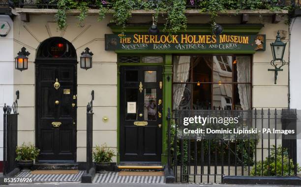 General view of the Sherlock Holmes Museum, on Baker Street, in central London. PRESS ASSOCIATION Photo. Picture date: Monday June 2, 2014. Photo...