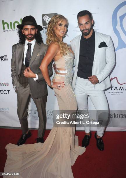 Andrew Cruickshank and CEO/Founder Deborah Alessi and guest arrive for the Face Forward 8th Annual Gala held at Taglyan Cultural Complex on September...