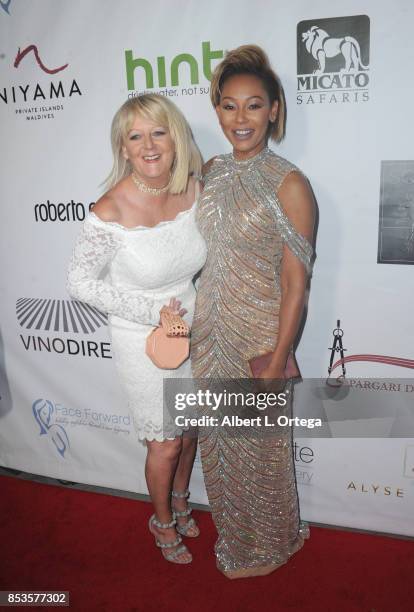 Singer Mel B and mother Andrea Brown arrive for the Face Forward 8th Annual Gala held at Taglyan Cultural Complex on September 23, 2017 in Hollywood,...