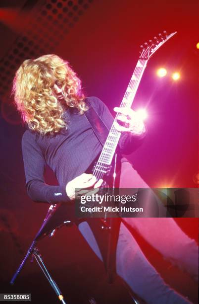 Photo of Dave MUSTAINE and MEGADETH; Dave Mustaine performing live on stage