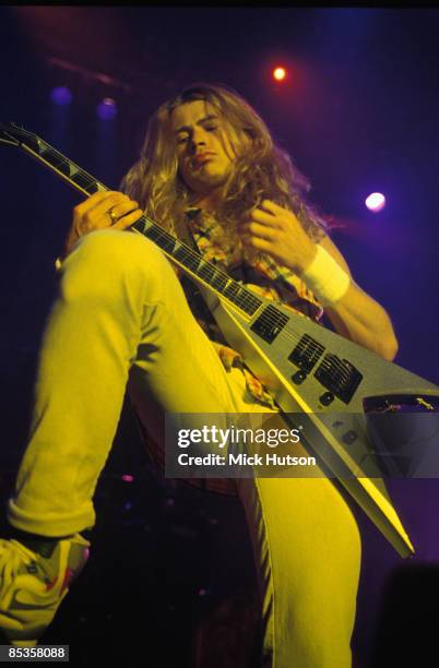 Photo of Dave MUSTAINE and MEGADETH; Dave Mustaine performing live on stage