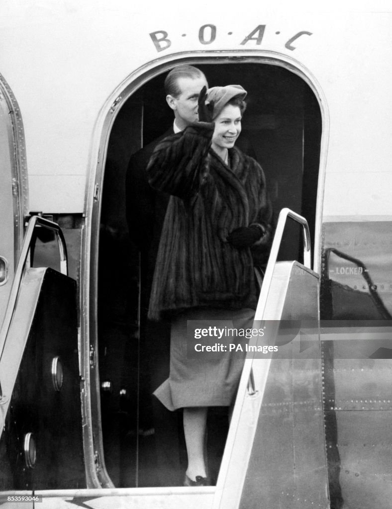 Royalty - Princess Elizabeth and the Duke of Edinburgh - London