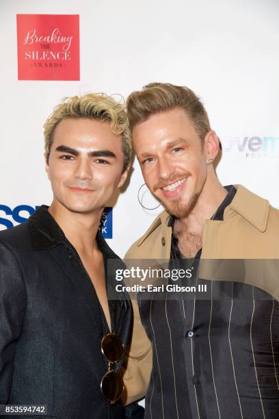 Baby Yor and R. Kurt Osenlund attend Breaking The Silence Awards on September 24, 2017 in Santa Monica, California.