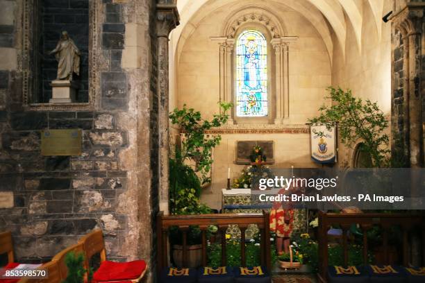 Ruth Kinsella, who has been in charge of flowers at Christ Church Cathedral for 21 years makes final preparations ahead of The Dublin Garden Festival...
