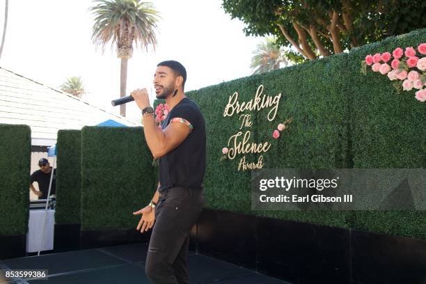 Laith Ashley performs at the Breaking The Silence Awards on September 24, 2017 in Santa Monica, California.