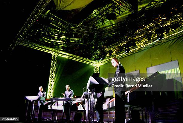 Photo of KRAFTWERK; Roskilde Musik-Festival,Kraftwerk, live in concert, in action