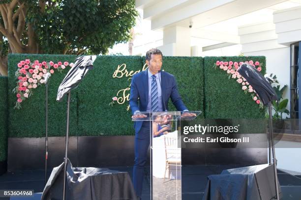 Benjamin Patterson speaks onstage at the Breaking The Silence Awards on September 24, 2017 in Santa Monica, California.