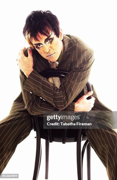 Photo of Steve Strange by Tabatha Fireman 2003; Steve Strange studio shots by Tabatha Fireman 2003