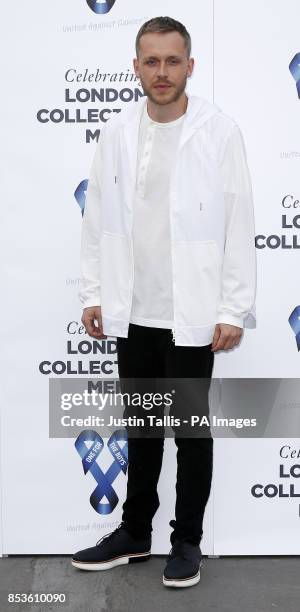 Mr Hudson arrives at One For The Boys charity fashion ball in London.